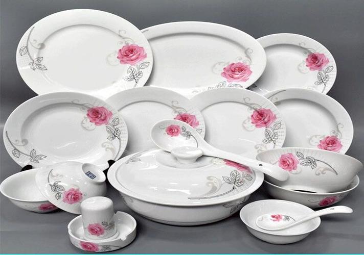 厂家直销 韩式婚庆陶瓷餐具套装 陶瓷餐具定制